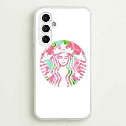 Pink Coffee Logo  - Coffee Phone Case for Galaxy A14