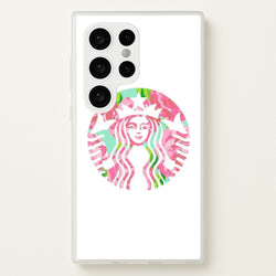 Pink Coffee Logo  - Coffee Phone Case for Galaxy S24 Ultra