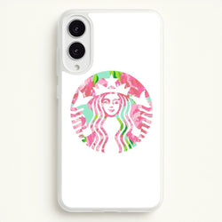 Pink Coffee Logo  - Coffee Phone Case for Galaxy S25 Edge