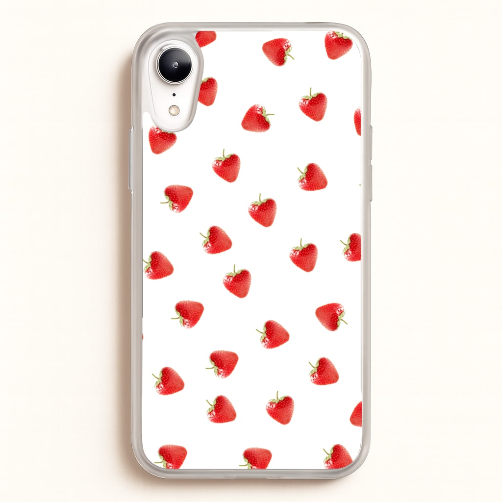 Strawberry Pattern  -  Phone Case for iPhone XR