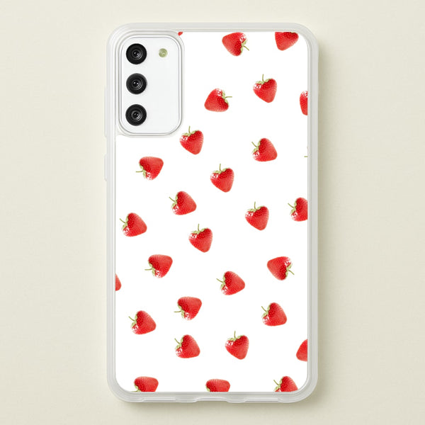 Strawberry Pattern  -  Phone Case for Galaxy S20FE
