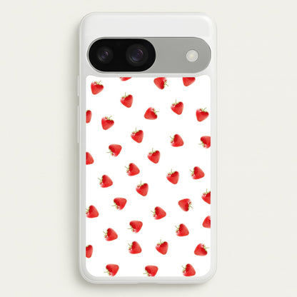 Strawberry Pattern  -  Phone Case for Google Pixel 9 / 9 Pro