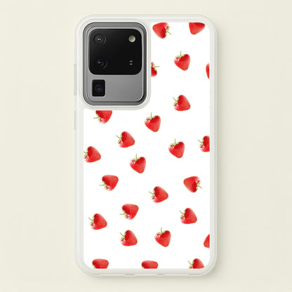 Strawberry Pattern  -  Phone Case for Galaxy S20 Ultra