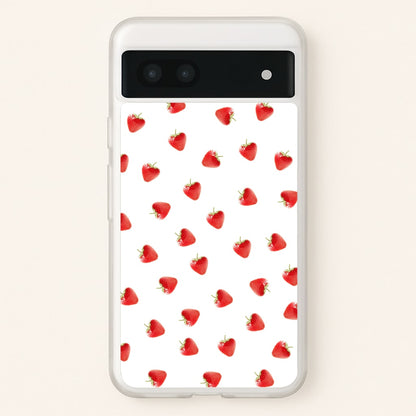 Strawberry Pattern  -  Phone Case for Google Pixel 6a