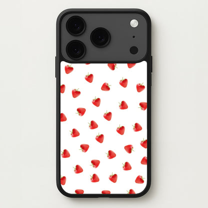 Strawberry Pattern Phone Case for iPhone 17 Pro