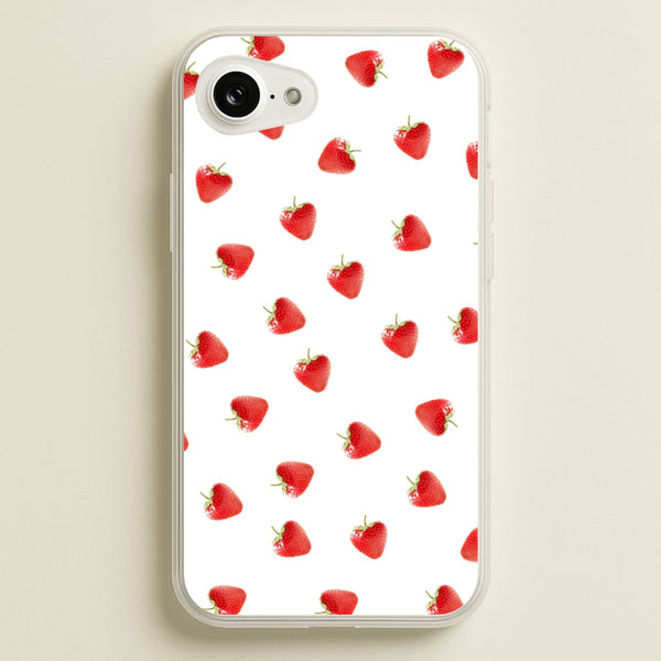 Strawberry Pattern  -  Phone Case for iPhone 16e