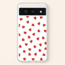 Strawberry Pattern  -  Phone Case for Google Pixel 8a