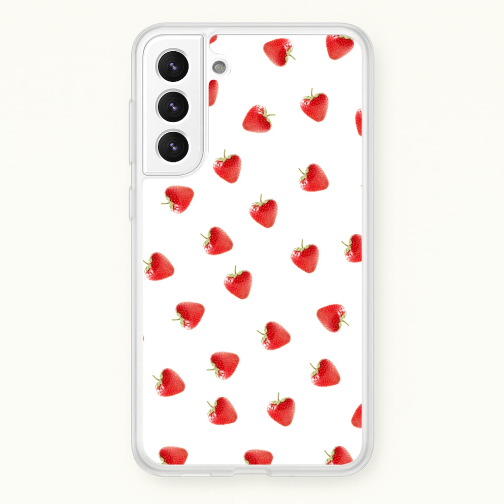 Strawberry Pattern  -  Phone Case for Galaxy S21FE