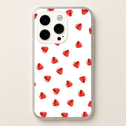 Strawberry Pattern  -  Phone Case for iPhone 14 Pro