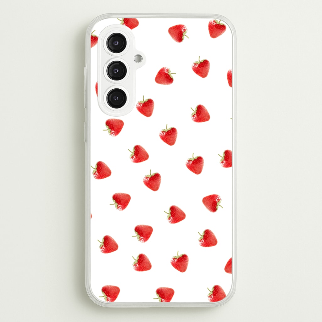 Strawberry Pattern  -  Phone Case for Galaxy S23FE