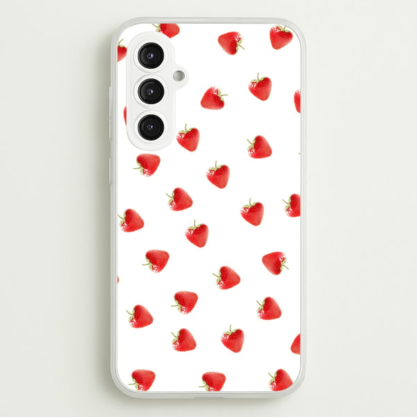 Strawberry Pattern  -  Phone Case for Galaxy S23FE