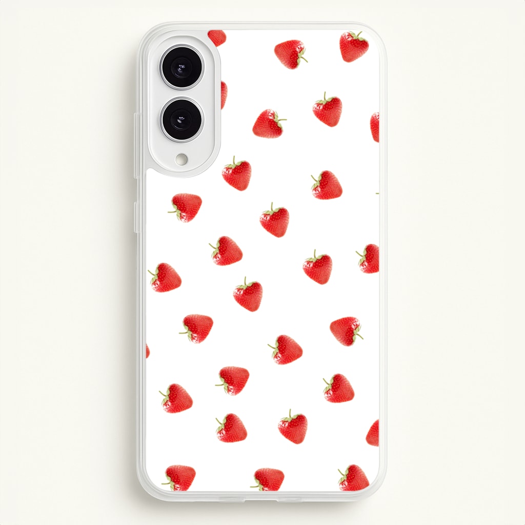 Strawberry Pattern  -  Phone Case for Galaxy S25 Edge