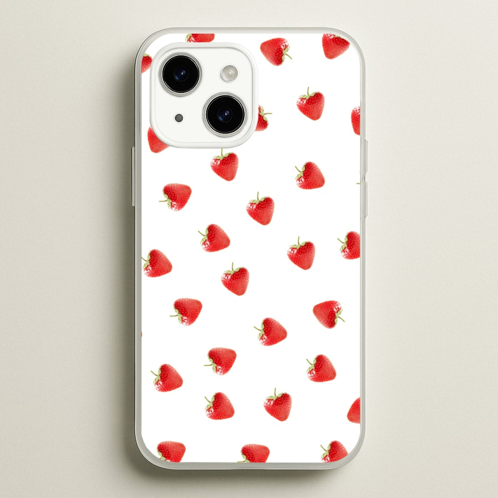 Strawberry Pattern  -  Phone Case for iPhone 14