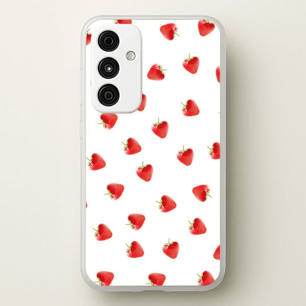 Strawberry Pattern  -  Phone Case for Galaxy A55