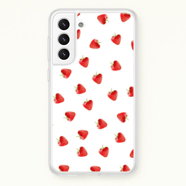 Strawberry Pattern  -  Phone Case for Galaxy S22