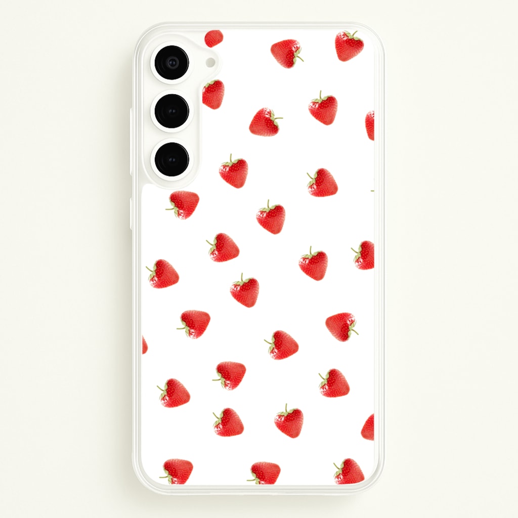Strawberry Pattern  -  Phone Case for Galaxy S23