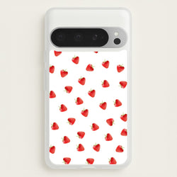 Strawberry Pattern  -  Phone Case for Google Pixel 9 Pro XL