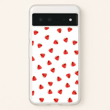 Strawberry Pattern  -  Phone Case for Google Pixel 6