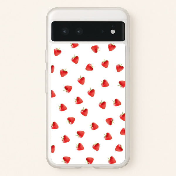 Strawberry Pattern  -  Phone Case for Google Pixel 6