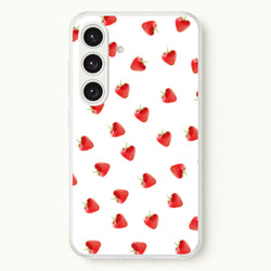 Strawberry Pattern  -  Phone Case for Galaxy S25