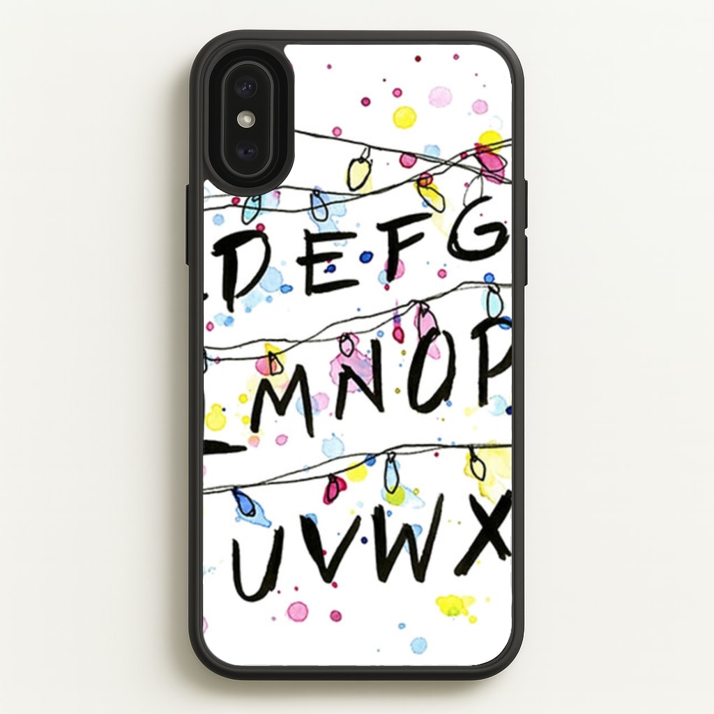 Stranger Wall Lights  - Stranger Things Phone Case for iPhone XS Max