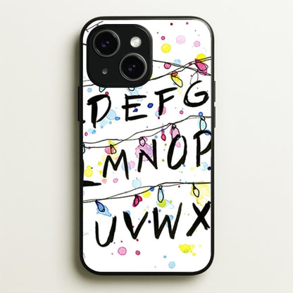 Stranger Wall Lights  - Stranger Things Phone Case for iPhone 15