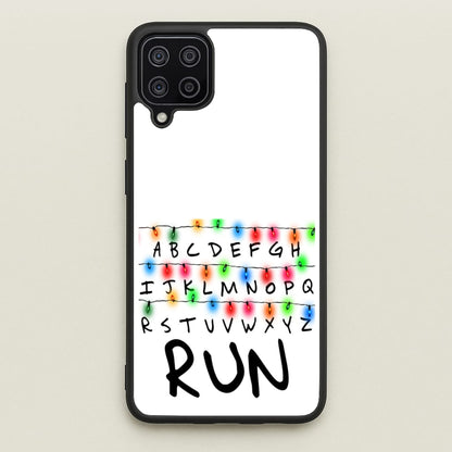 Run  - Stranger Things Phone Case for Galaxy A12