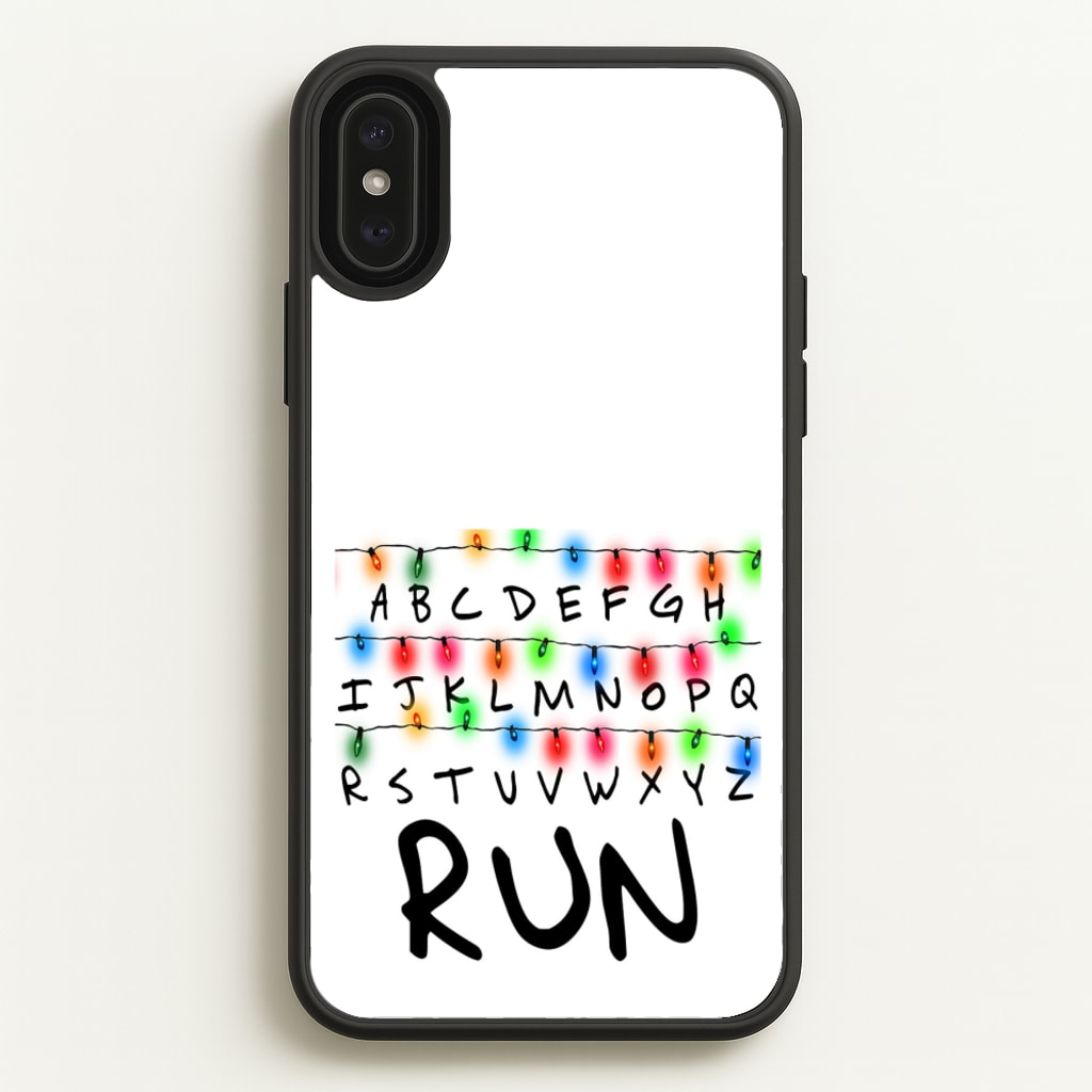 Run  - Stranger Things Phone Case for iPhone XS Max