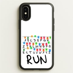 Run  - Stranger Things Phone Case for iPhone X / XS