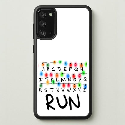 Run  - Stranger Things Phone Case for Galaxy Note 20