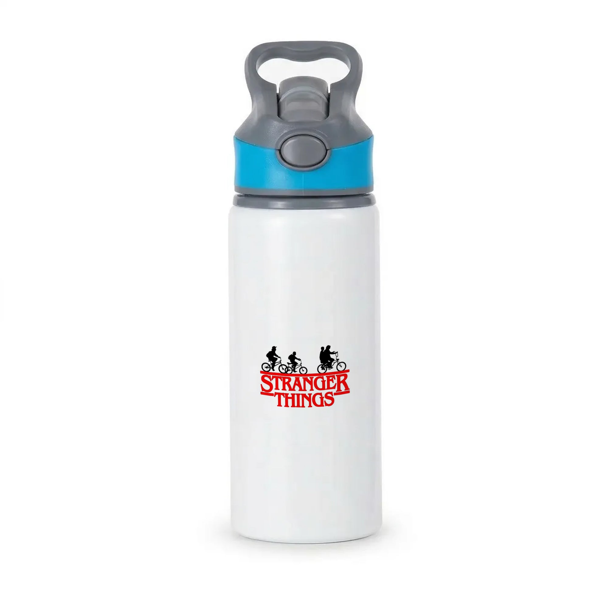 Stranger Cycling Logo Active Water Bottle - Blue