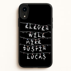 Eleven, Will, Mike, Dustin & Lucas  - Stranger Things Phone Case for iPhone XR