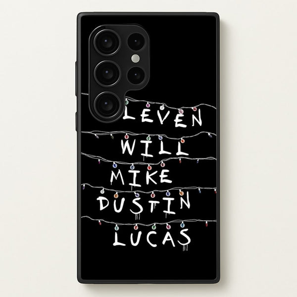 Eleven, Will, Mike, Dustin & Lucas  - Stranger Things Phone Case for Galaxy S24 Ultra