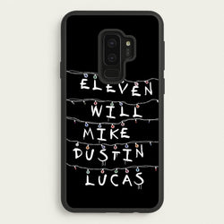 Eleven, Will, Mike, Dustin & Lucas  - Stranger Things Phone Case for Galaxy S9 Plus