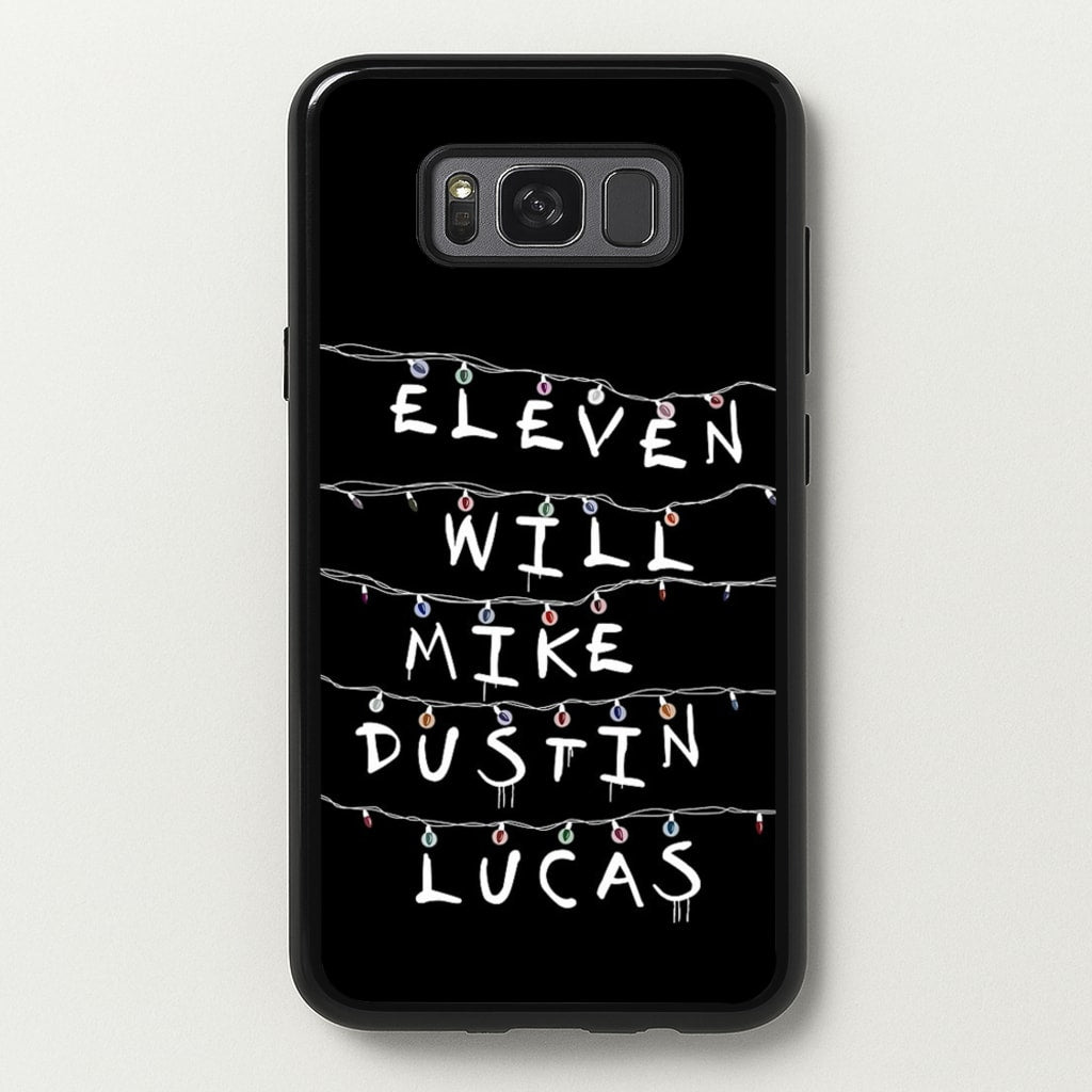 Eleven, Will, Mike, Dustin & Lucas  - Stranger Things Phone Case for Galaxy S8