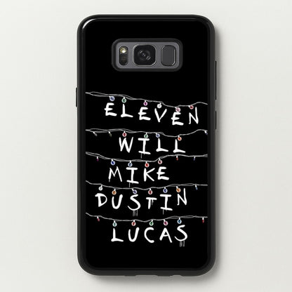 Eleven, Will, Mike, Dustin & Lucas  - Stranger Things Phone Case for Galaxy S8