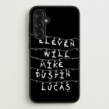 Eleven, Will, Mike, Dustin & Lucas  - Stranger Things Phone Case for Galaxy A14