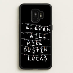 Eleven, Will, Mike, Dustin & Lucas  - Stranger Things Phone Case for Galaxy S9
