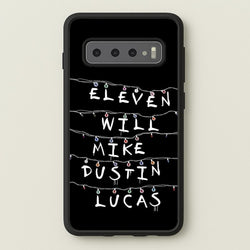 Eleven, Will, Mike, Dustin & Lucas  - Stranger Things Phone Case for Galaxy S10