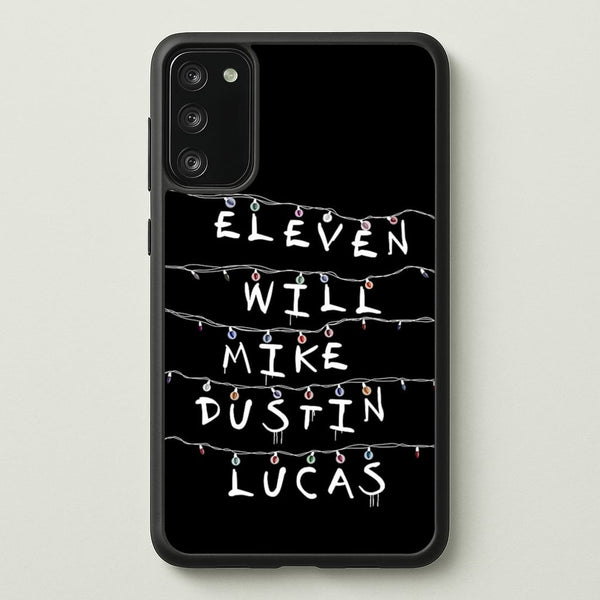 Eleven, Will, Mike, Dustin & Lucas  - Stranger Things Phone Case for Galaxy S20