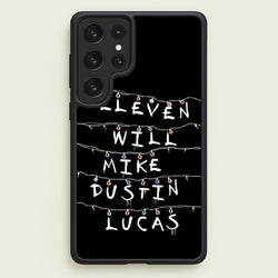 Eleven, Will, Mike, Dustin & Lucas  - Stranger Things Phone Case for Galaxy S23 Ultra