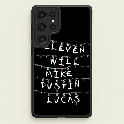 Eleven, Will, Mike, Dustin & Lucas  - Stranger Things Phone Case for Galaxy S23 Ultra