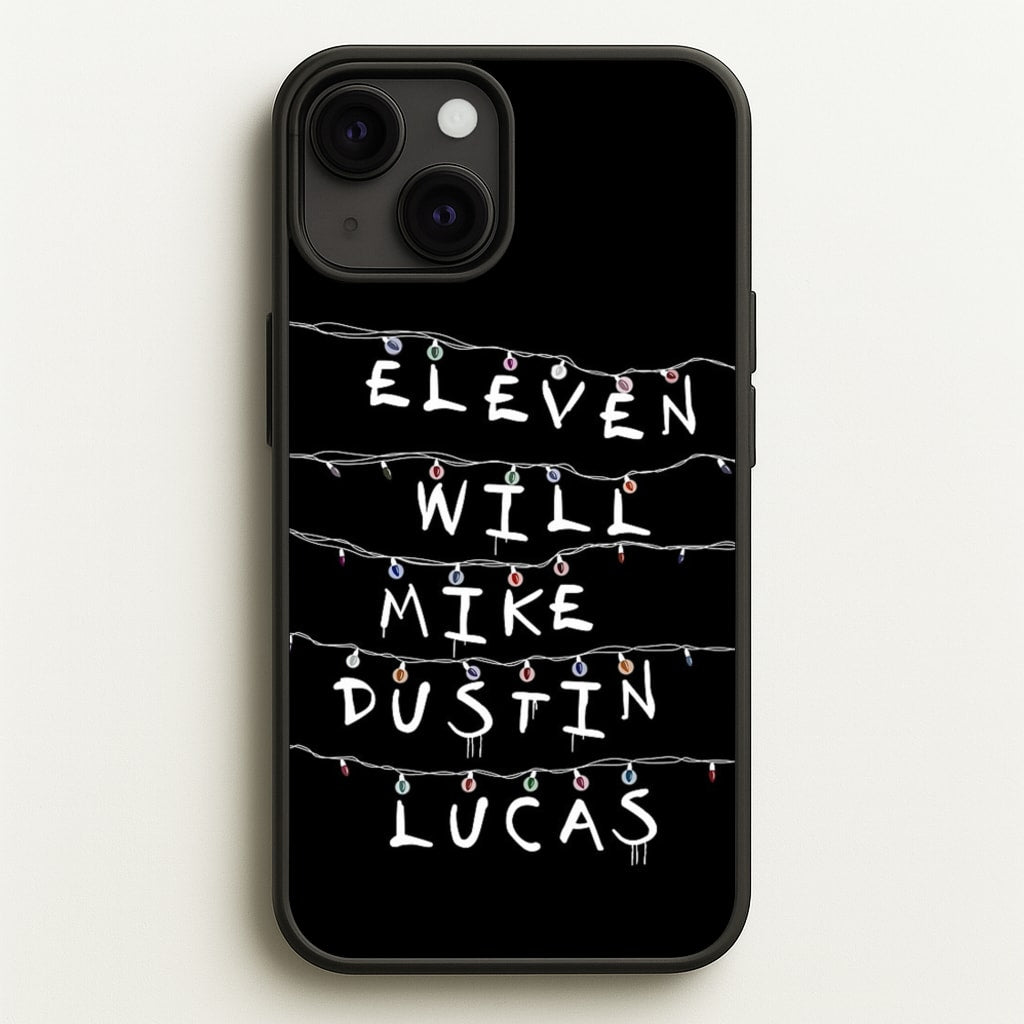 Eleven, Will, Mike, Dustin & Lucas  - Stranger Things Phone Case for iPhone 13 Mini