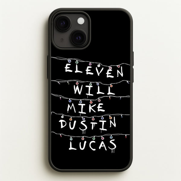 Eleven, Will, Mike, Dustin & Lucas  - Stranger Things Phone Case for iPhone 13 Mini