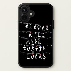 Eleven, Will, Mike, Dustin & Lucas Phone Case for iPhone 17
