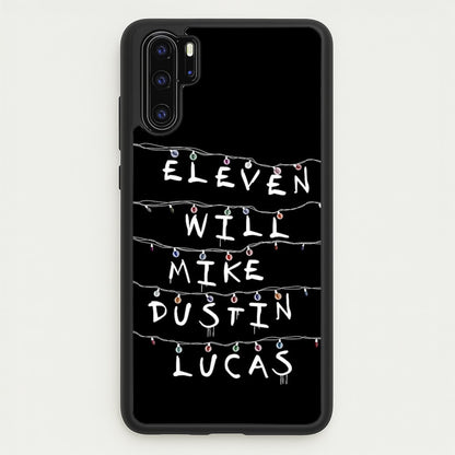 Eleven, Will, Mike, Dustin & Lucas  - Stranger Things Phone Case for Huawei P30 Pro