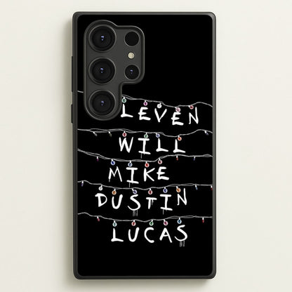 Eleven, Will, Mike, Dustin & Lucas  - Stranger Things Phone Case for Galaxy S25 Ultra