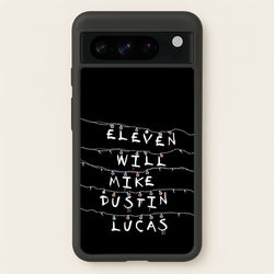 Eleven, Will, Mike, Dustin & Lucas  - Stranger Things Phone Case for Google Pixel 8 Pro
