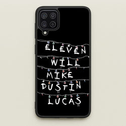 Eleven, Will, Mike, Dustin & Lucas  - Stranger Things Phone Case for Galaxy A12