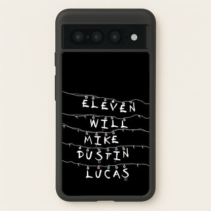 Eleven, Will, Mike, Dustin & Lucas  - Stranger Things Phone Case for Google Pixel 7 Pro